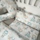 MimiNu - Aparatoare pentru patut 120x60 cm Din bumbac certificat Oeko Tex Standard 100 Cu inaltimea de 30 cm Cu panglici Design 