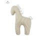MimiNu - Zornaitoare educativa pentru bebelusi Horse Din bumbac certificat Oeko Tex Standard 100 Cu saculet din bumbac in aceeas