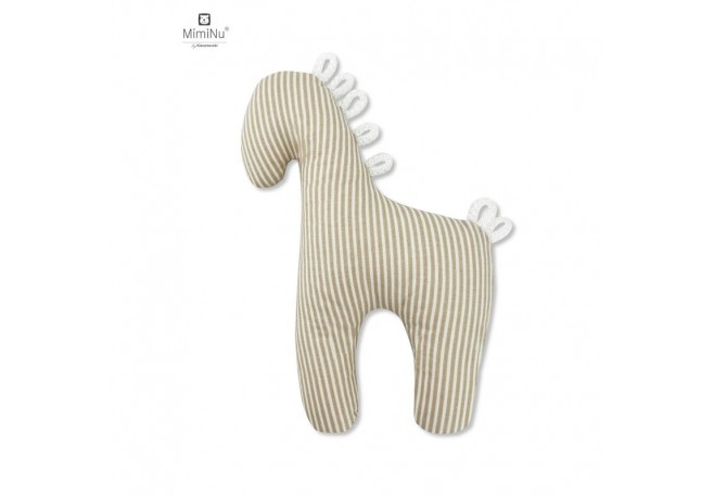 MimiNu - Zornaitoare educativa pentru bebelusi Horse Din bumbac certificat Oeko Tex Standard 100 Cu saculet din bumbac in aceeas