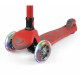 Trotineta pliabila Cu roti luminoase Reglabila in inaltime Kick`n`Roll 3-12 ani Red