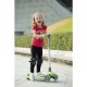 Trotineta pliabila Cu roti luminoase Reglabila in inaltime Kick`n`Roll 3-12 ani Green