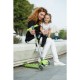 Trotineta pliabila Cu roti luminoase Reglabila in inaltime Kick`n`Roll 3-12 ani Green