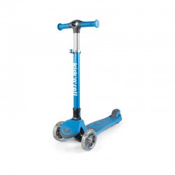 Trotineta pliabila Cu roti luminoase Reglabila in inaltime Kick`n`Roll 3-12 ani Blue