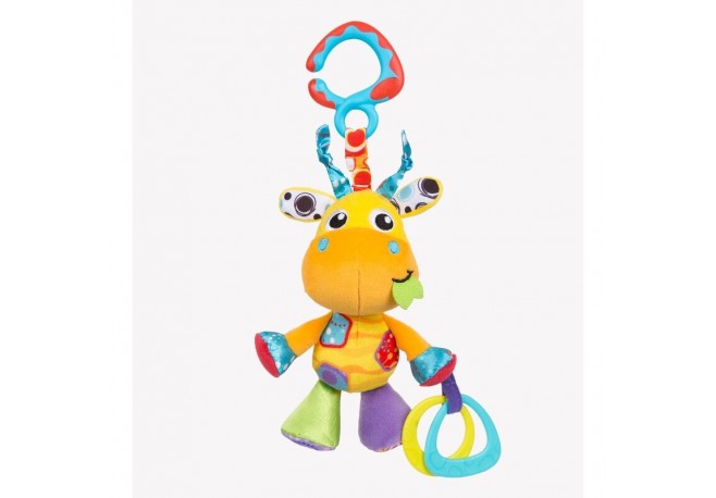Jucarie pentru carucior scoica auto si patut Jerry Giraffe Munchimal 32 cm Playgro