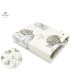 MimiNu - Cearceaf cu elastic pentru patut 120X60 cm Din bumbac certificat Oeko Tex Standard 100 Design Seal Beige