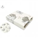 MimiNu - Cearceaf cu elastic pentru patut 120X60 cm Din bumbac certificat Oeko Tex Standard 100 Design Seal Beige