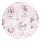 MimiNu - Lenjerie patut 3 piese Cu protectie laterala Din bumbac certificat Oeko Tex Standard 100 Pentru patut 120x60 cm Design 