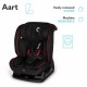Lionelo - Scaun auto Aart RWF 0-36 Kg 4 Pozitii Inclinare Spatar 13 Pozitii Reglare Tetiera Conform cu standardul european de se