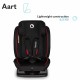 Lionelo - Scaun auto Aart RWF 0-36 Kg 4 Pozitii Inclinare Spatar 13 Pozitii Reglare Tetiera Conform cu standardul european de se