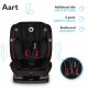 Lionelo - Scaun auto Aart RWF 0-36 Kg 4 Pozitii Inclinare Spatar 13 Pozitii Reglare Tetiera Conform cu standardul european de se