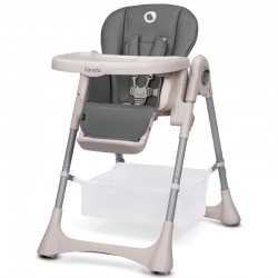 Lionelo - Scaun de masa Reglabil 4 Pozitii pe inaltime Spatar reglabil in 3 pozitii Pliabil Zanna din Metal Conform cu standardu