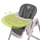 Lionelo - Scaun de masa Reglabil 4 Pozitii pe inaltime Spatar reglabil in 3 pozitii Pliabil Zanna din Metal Conform cu standardu