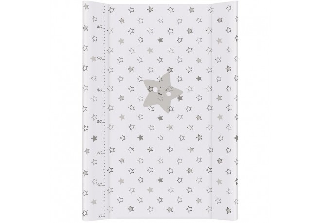 Ceba Baby - Saltea de infasat Cu Intaritura 70x50 cm Happy Stars Grey