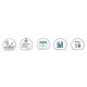 Ceba Baby - Saltea de infasat Cu Intaritura 70x50 cm Happy Stars Grey