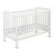 Patut YappyUno din lemn Cu suport pentru saltea reglabil YappyKids 120x60 cm Alb
