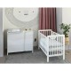 Patut YappyUno din lemn Cu suport pentru saltea reglabil YappyKids 120x60 cm Alb