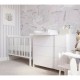 Patut YappyUno din lemn Cu suport pentru saltea reglabil YappyKids 120x60 cm Alb