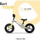 Lionelo - Bicicleta usoara Bart Tour Fara pedale Cu cadru din magneziu Cu ghidon si sa reglabile Greutate 3.8 Kg 12 inch Conform