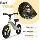 Lionelo - Bicicleta usoara Bart Tour Fara pedale Cu cadru din magneziu Cu ghidon si sa reglabile Greutate 3.8 Kg 12 inch Conform