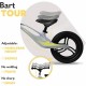 Lionelo - Bicicleta usoara Bart Tour Fara pedale Cu cadru din magneziu Cu ghidon si sa reglabile Greutate 3.8 Kg 12 inch Conform