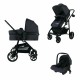 Carucior transformabil 3 in 1 Trio Easy Cu parte sport transformabila in landou scoica auto husa picioare husa ploaie suport pah