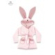 MimiNu - Halat de baie cu urechi 6 - 24 luni Moale Cu volanase Cu buzunare Cu cordon Din bumbac si thermo fleece Materiale certi