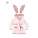 MimiNu - Halat de baie cu urechi 6 - 24 luni Moale Cu volanase Cu buzunare Cu cordon Din bumbac si thermo fleece Materiale certi