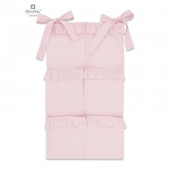 MimiNu - Organizator pentru patut Din bumbac certificat Oeko Tex Standard 100 Cu 6 compartimente Cu doua panglici 70x40 cm Cu vo