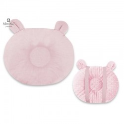 MimiNu - Perna bebelusi Ursulet Multifunctionala Cu doua fete Tesatura pufoasa minky si bumbac Materiale certificate Oeko Tex St