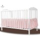 MimiNu - Volanas pentru saltea de patut 120x60 cm Din bumbac certificat Oeko Tex Standard 100 Colectia Royal Powder Pink