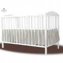 MimiNu - Volanas pentru saltea de patut 120x60 cm Din bumbac certificat Oeko Tex Standard 100 Colectia Royal Beige