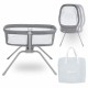 Lionelo - Patut balansoar Malin 3 in 1 Pliabil 0-9 kg Geanta Transport Asamblare Rapida Ultra-Usor Conform cu standardele europe