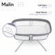Lionelo - Patut balansoar Malin 3 in 1 Pliabil 0-9 kg Geanta Transport Asamblare Rapida Ultra-Usor Conform cu standardele europe