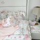 MimiNu - Aparatoare pentru patut 120x60 cm Din bumbac certificat Oeko Tex Standard 100 Cu inaltimea de 30 cm Cu volanase Cu pang
