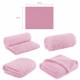 Bocioland - Paturica pufoasa pentru copii Din fleece Dimensiune mare 80 x 100 cm Pink