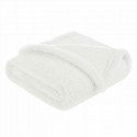 Bocioland - Paturica pufoasa pentru copii Din fleece Dimensiune mare 80 x 100 cm Ecru
