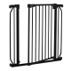 Lionelo - Poarta de siguranta prin presiune Truus Slim 105 cm Conform cu standardul europeane de securitate EN1930 Negru Onyx