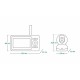 Lionelo - Videofon Babyline 8.2  Cu termometru Cu melodii Cu comunicare in 2 sensuri Alb