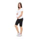Qmini - Colanti scurti pentru gravide Cu talie speciala Din bumbac Masura XL Black