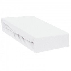 Qmini - Cearceaf impermeabil cu elastic Pentru patut 120x60 cm Din jerseu White