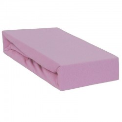 Qmini - Cearceaf impermeabil cu elastic Pentru patut 120x60 cm Din jerseu Pink