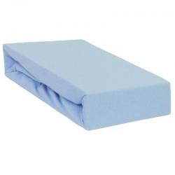 Qmini - Cearceaf impermeabil cu elastic Pentru patut 120x60 cm Din jerseu Blue