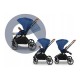 Lionelo - Carucior Mika 3 in 1 Cadru din aluminiu Cu landou intarit si salteluta moale Scoica auto Reversibil Maner ajustabil Pl