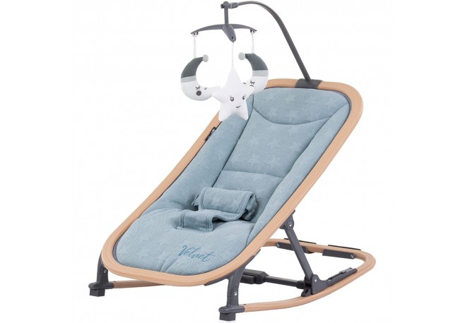 Scaunel balansoar Chipolino Velvet sky wood