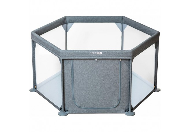 Tarc de joaca pentru bebe Hexagonal Cu 4 manere Intrare cu fermoar Cu geanta de transport 117 x 67 x 67 cm Conform cu standardul