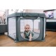 Tarc de joaca pentru bebe Hexagonal Cu 4 manere Intrare cu fermoar Cu geanta de transport 117 x 67 x 67 cm Conform cu standardul