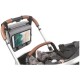 Organizator auto si pentru carucior 3 in 1 Transformabil in gentuta mamici Cu suport pentru tableta iPad Cu buzunare FreeON Grey