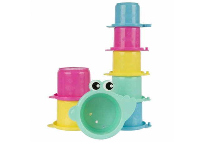 Jucarie de baie Croc Cups 8 piese Playgro