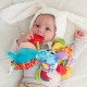 Jucarie mare pentru carucior scoica auto si patut Cu jucarie de dentitie Cu sunete Activity Friend Clip Clop 39 cm Playgro
