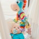 Jucarie mare pentru carucior scoica auto si patut Cu jucarie de dentitie Cu sunete Activity Friend Clip Clop 39 cm Playgro